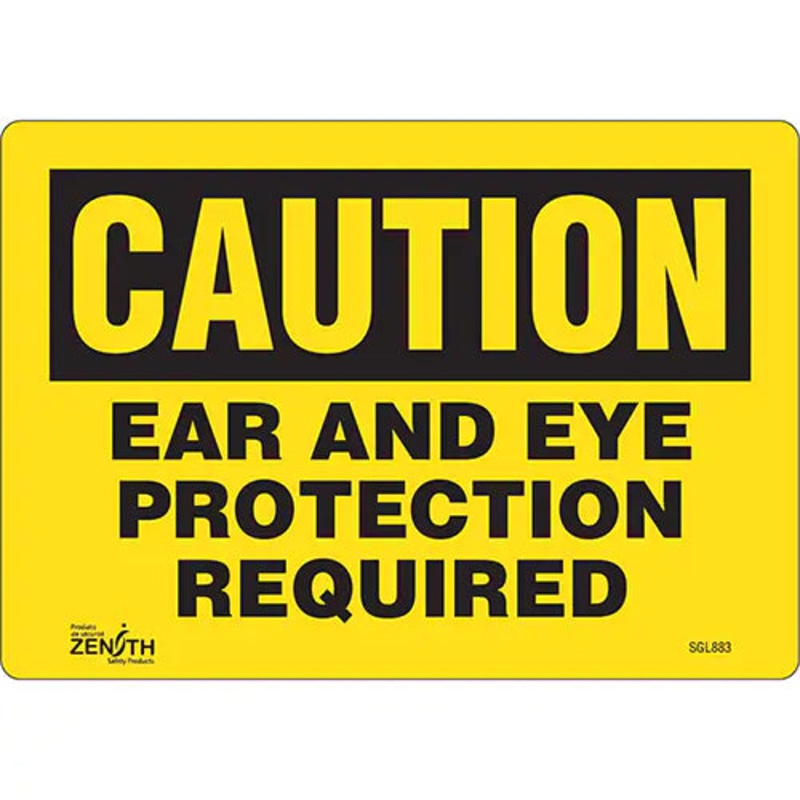 "Ear And Eye Protection" Sign - SGL883