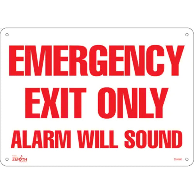"Emergency Exit Only" Sign - SGM080