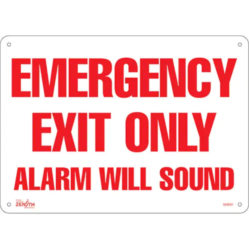 "Emergency Exit Only" Sign - SGM081