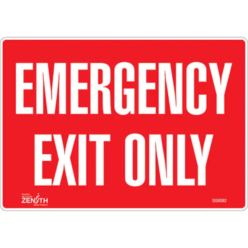 "Emergency Exit Only" Sign - SGM082