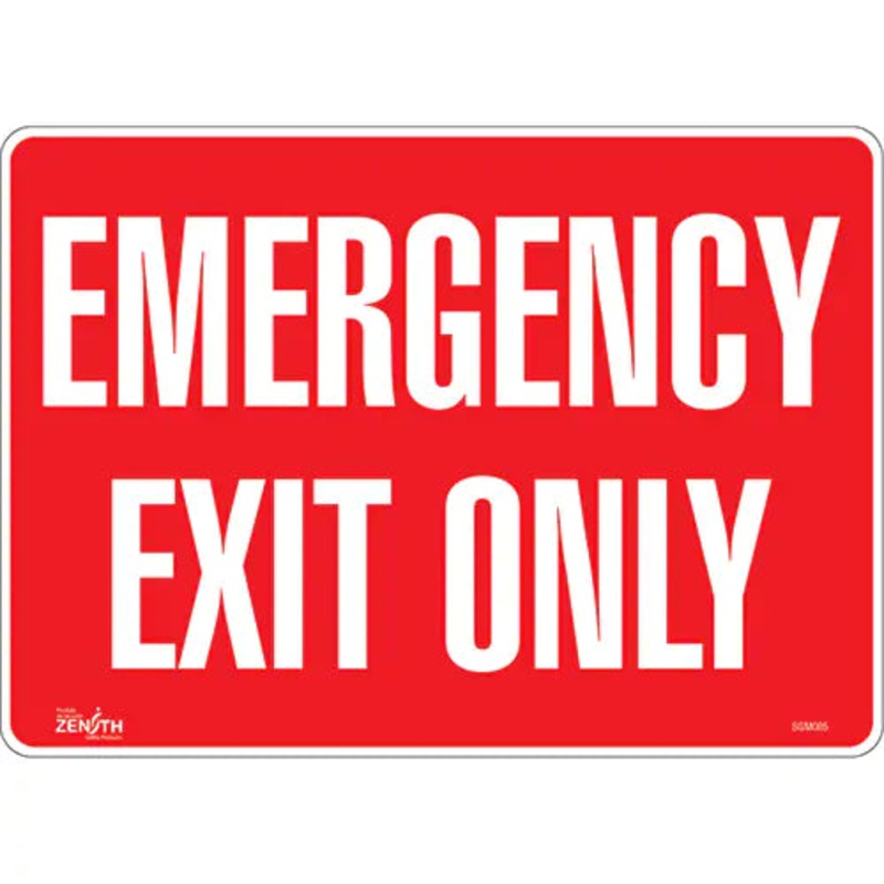 "Emergency Exit Only" Sign - SGM085