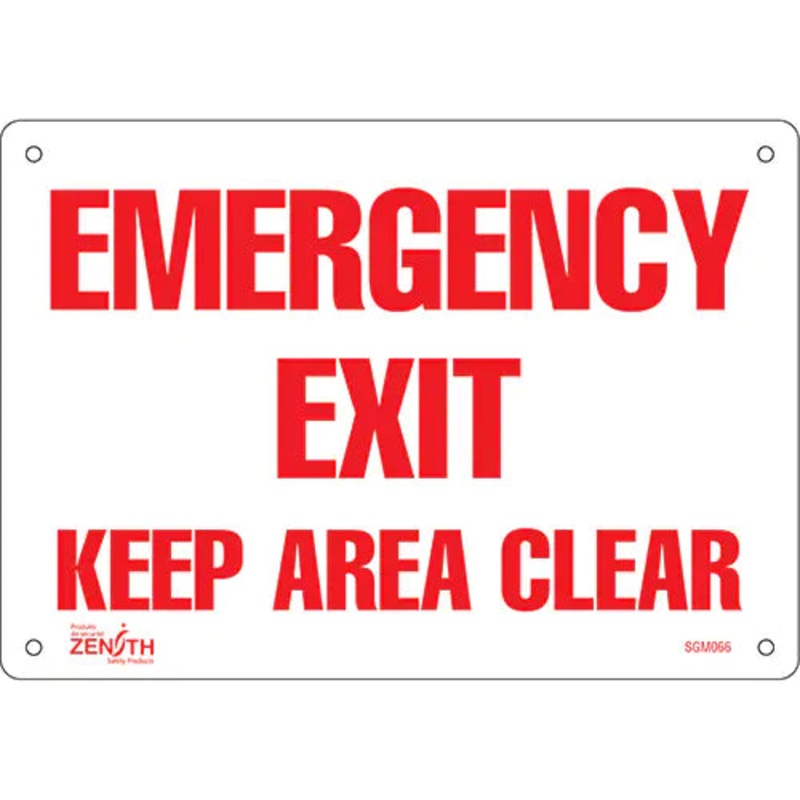 "Emergency Exit" Sign - SGM066