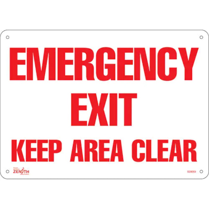 "Emergency Exit" Sign - SGM069