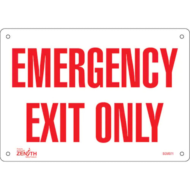"Emergency Exit" Sign - SGM071