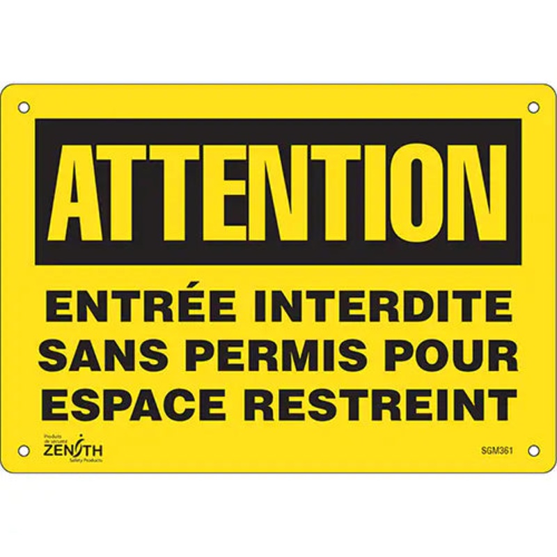 "Entre Interdite Sans Permis" Sign - SGM361