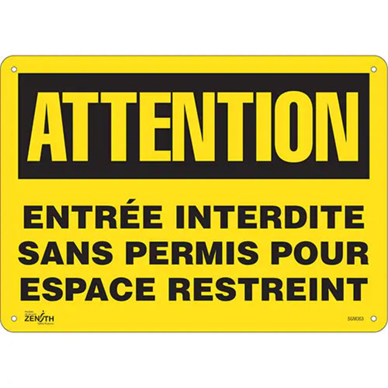 "Entre Interdite Sans Permis" Sign - SGM363