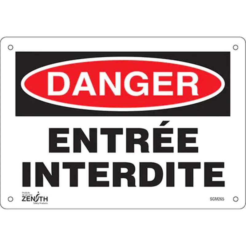 "Entre Interdite" Sign - SGM265