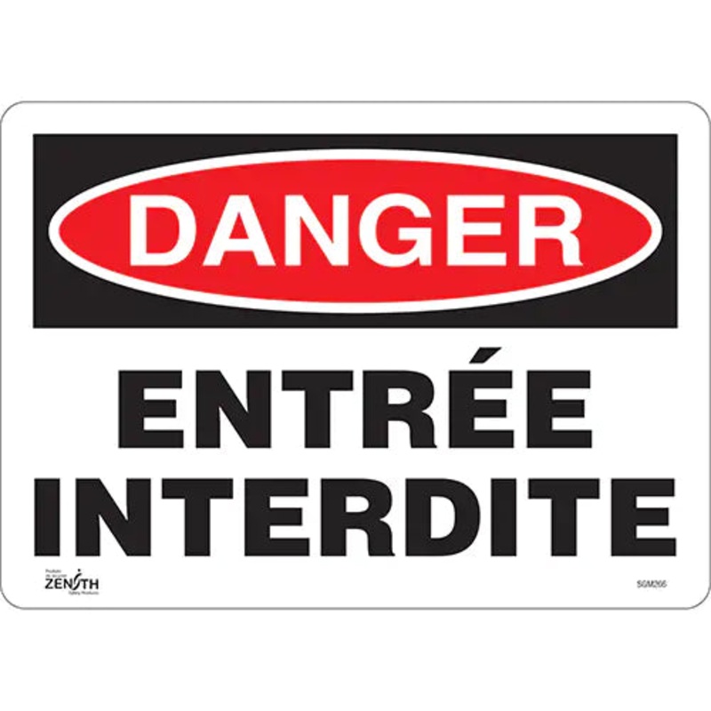 "Entre Interdite" Sign - SGM266