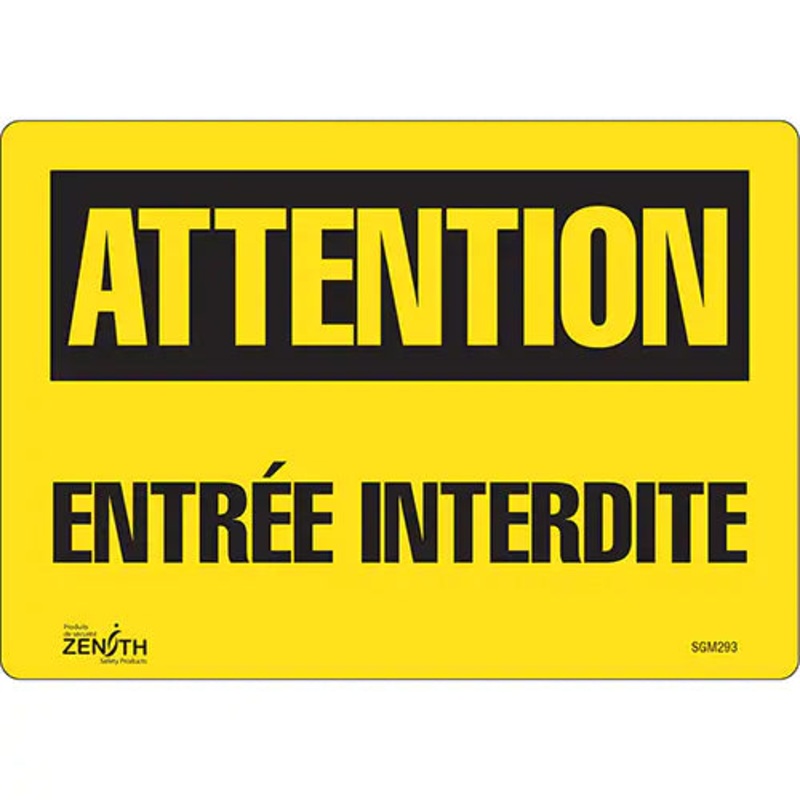 "Entre Interdite" Sign - SGM293