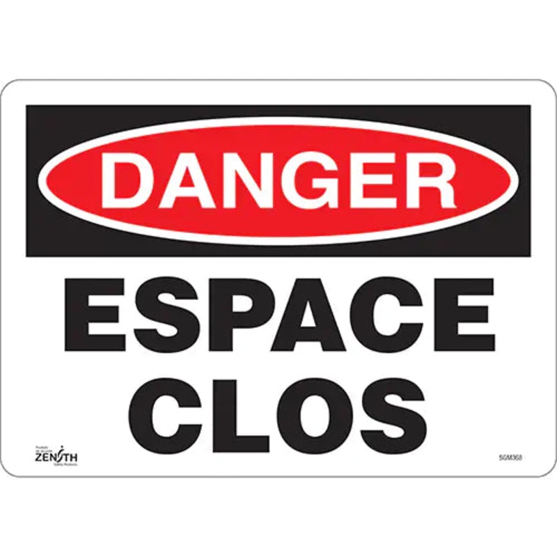 "Espace Clos" Sign - SGM368
