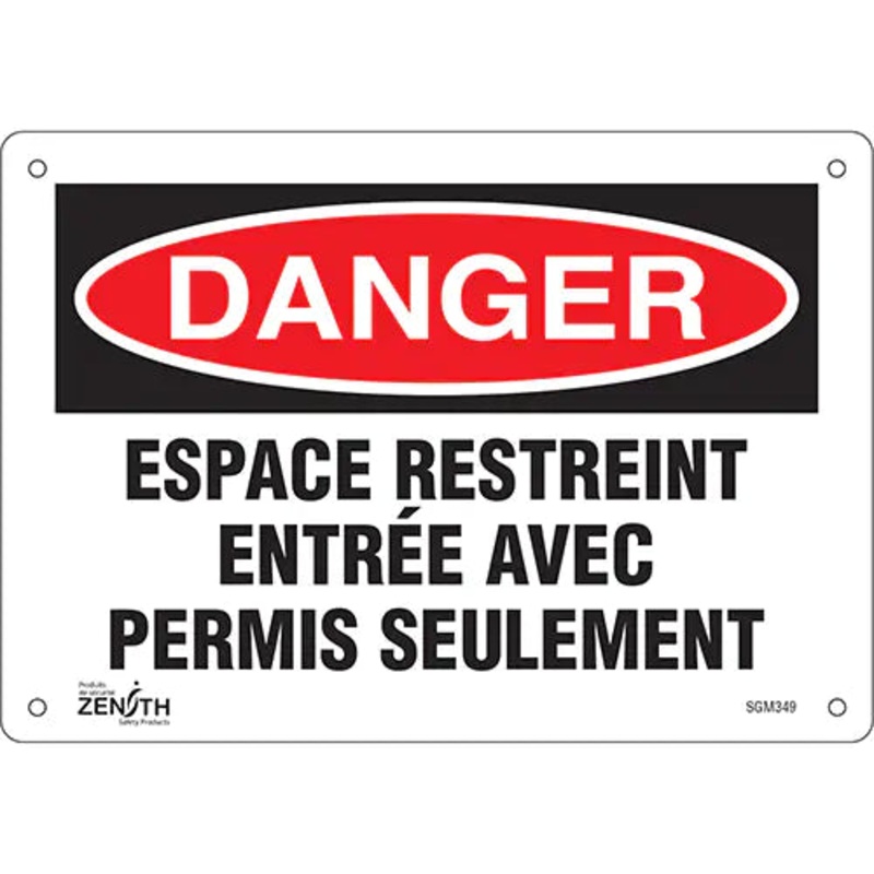 "Espace Restreint" Sign - SGM349