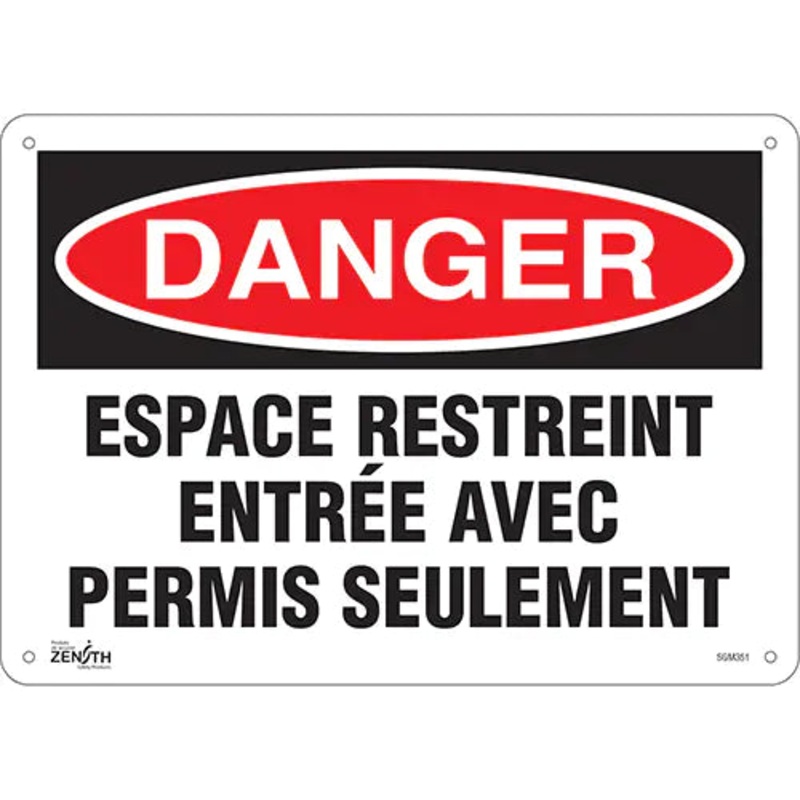 "Espace Restreint" Sign - SGM351
