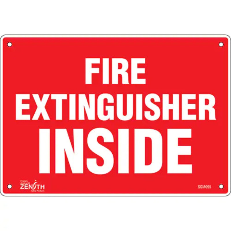 "Fire Extinguisher Inside" Sign - SGM095