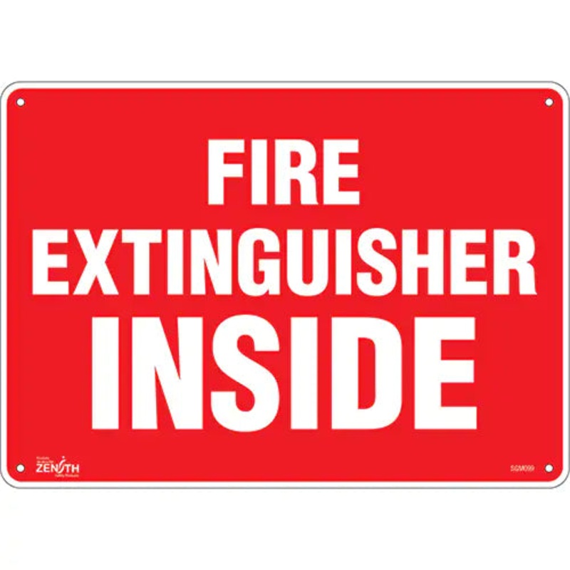 "Fire Extinguisher Inside" Sign - SGM099