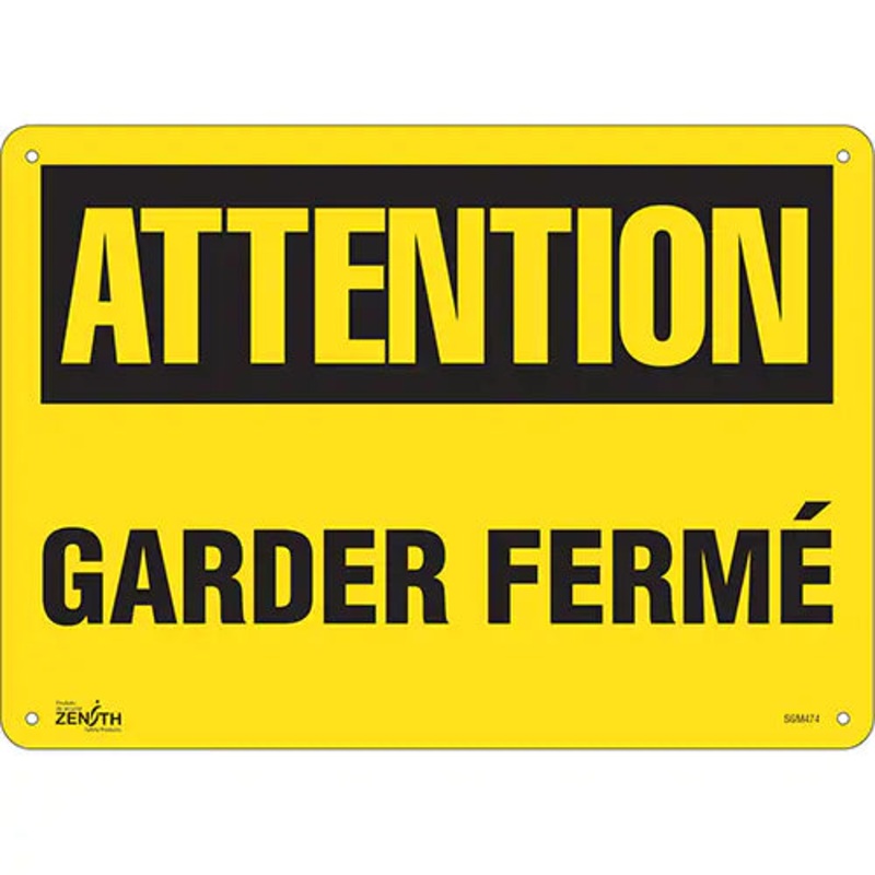 "Garder Ferm" Sign - SGM474