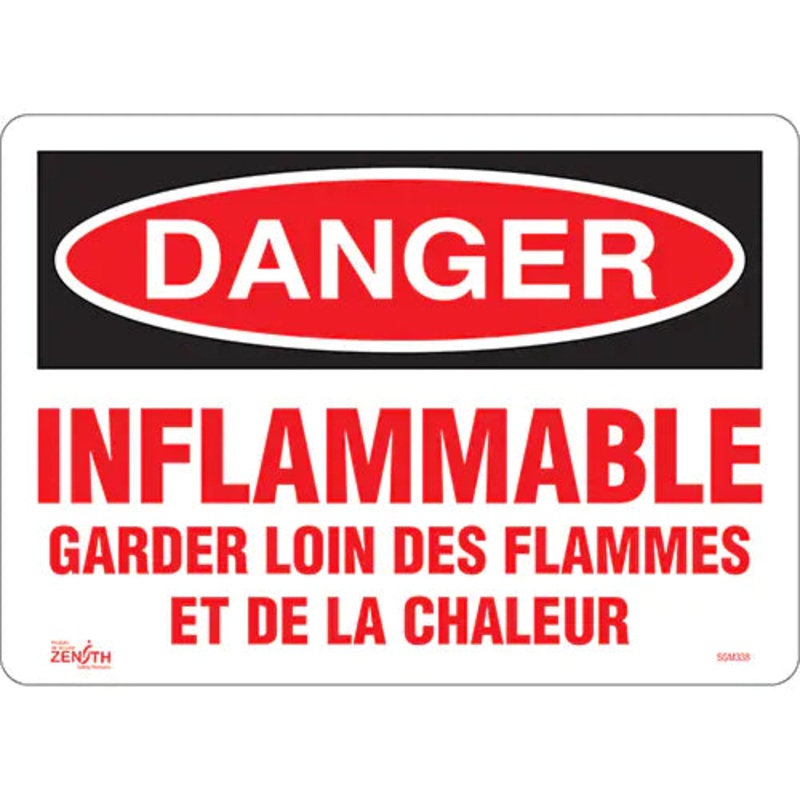 "Garder Loin Des Flammes" Sign - SGM338