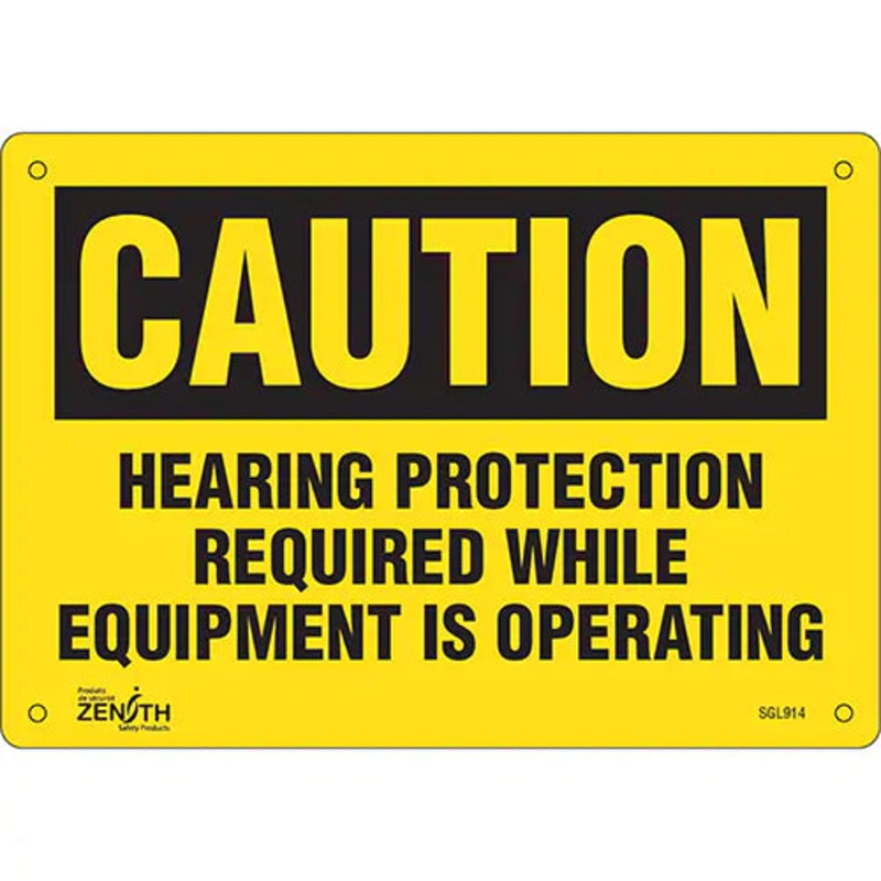 "Hearing Protection Required" Noise Hazard Sign - SGL914