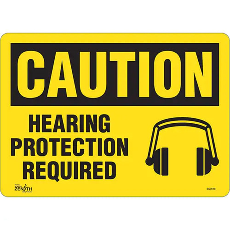 "Hearing Protection Required" Sign - SGL910