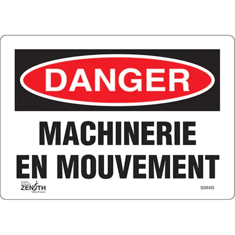 "Machinerie en Mouvement" Sign - SGM463