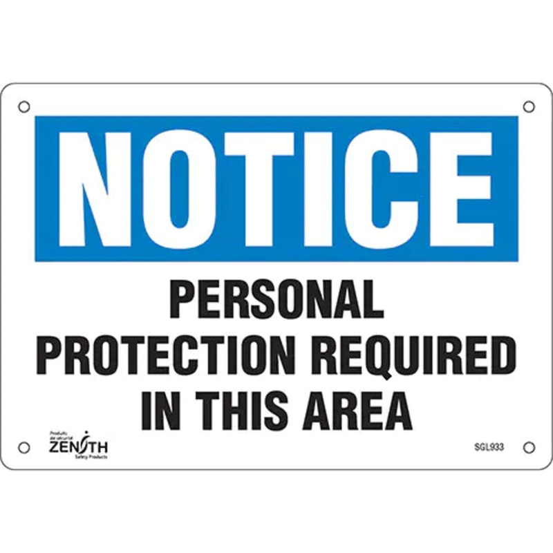 "Personal Protection Required" Sign - SGL933