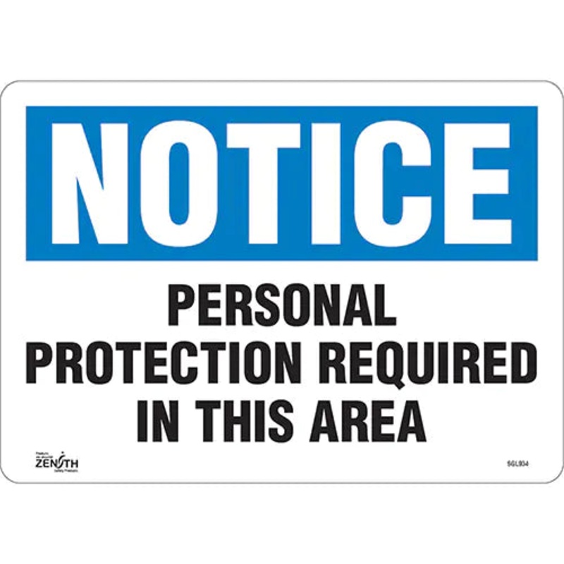 "Personal Protection Required" Sign - SGL934