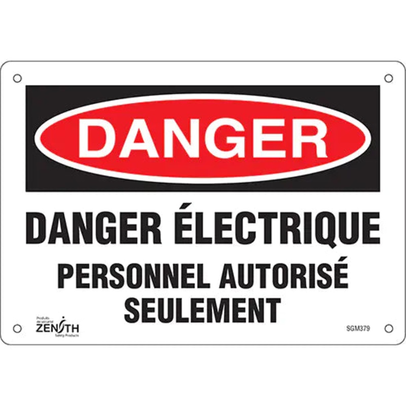 "Personnel Autoris Seulement" Sign - SGM379
