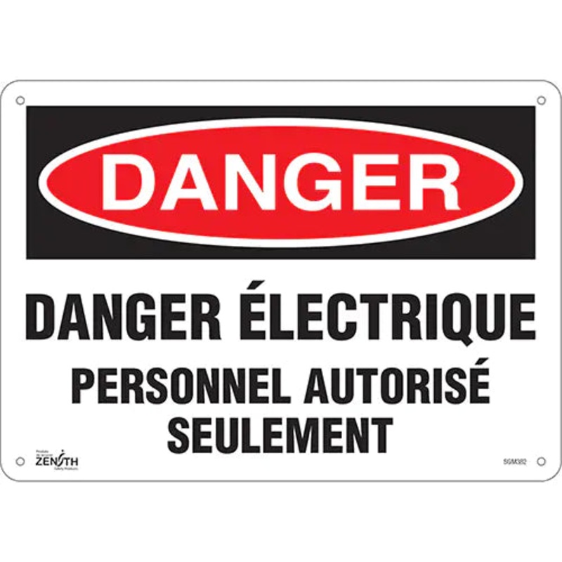 "Personnel Autoris Seulement" Sign - SGM382