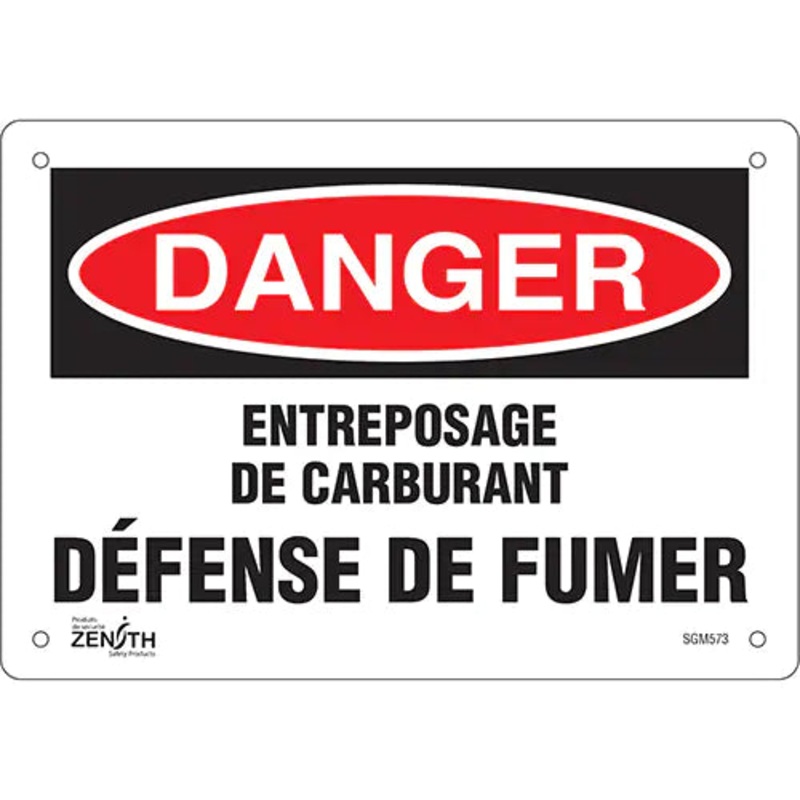 "Dfense De Fumer" Sign - SGM573