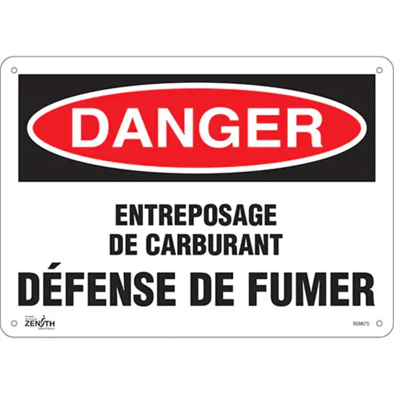 "Dfense De Fumer" Sign - SGM575