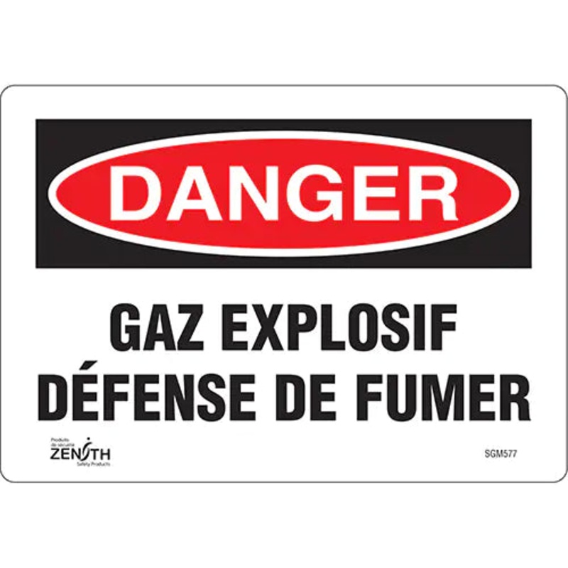 "Dfense De Fumer" Sign - SGM577