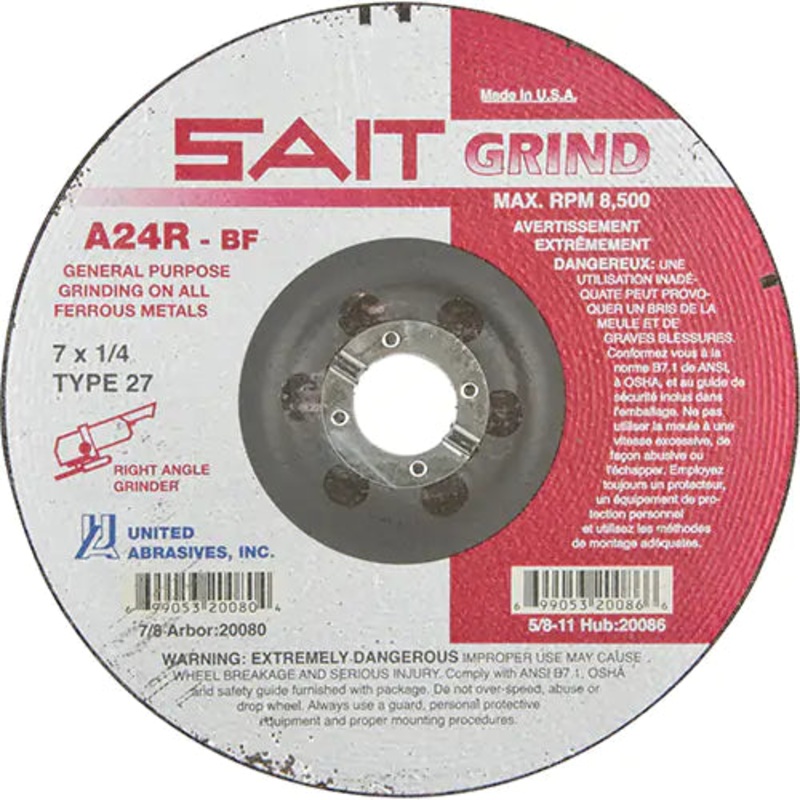 A24R Long Life Grinding Wheel 7/8" - 20080