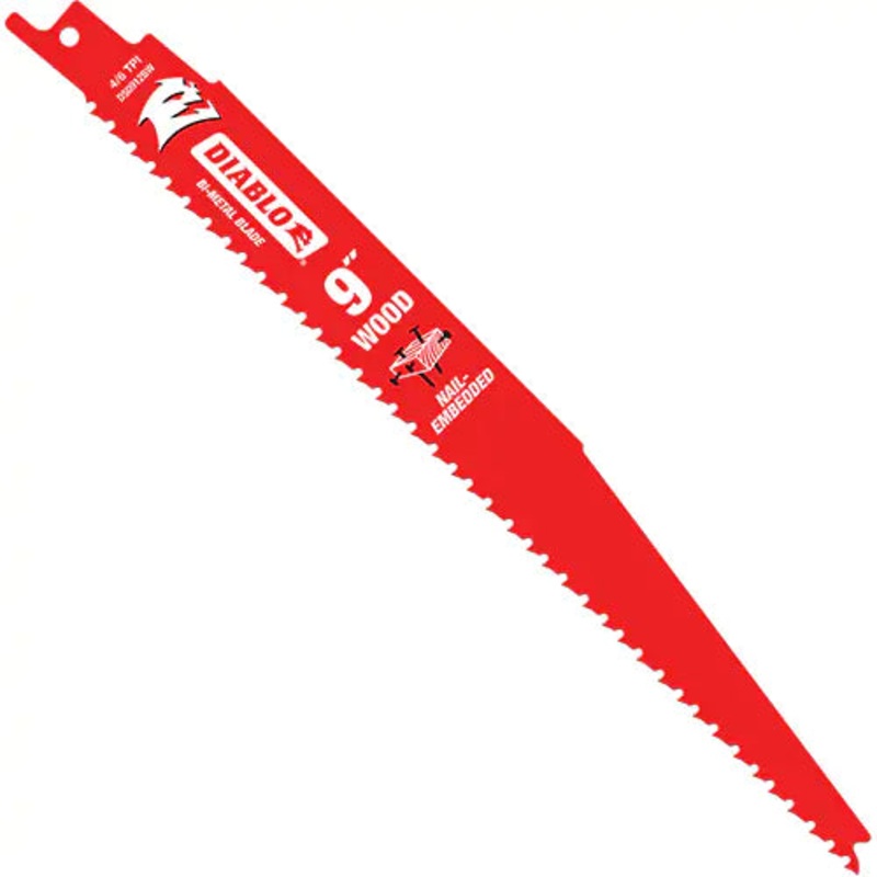 Reciprocating Saw Blade for Nail Embedded Wood - DS0912BWC