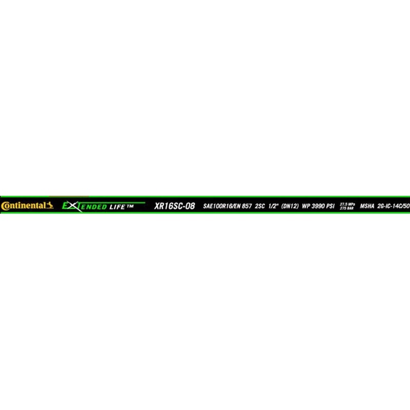 Continental Hydraulic XR16SC-08X390RL XR16SC-08X390RL X-LIFE 100R16/857 2SC High Pressure Hose.