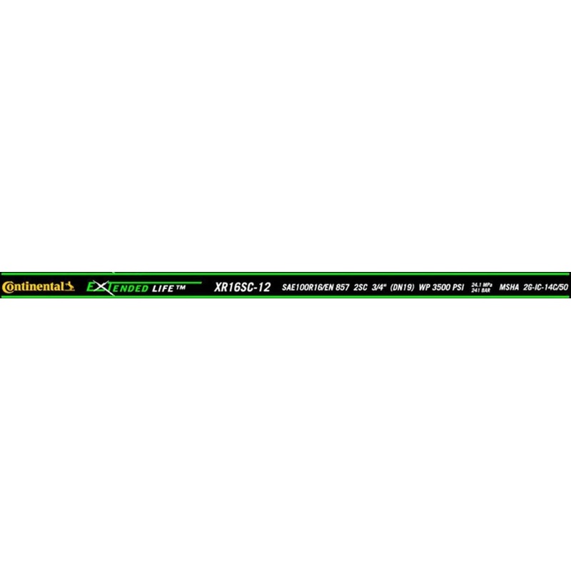 Continental Hydraulic XR16SC-12X200RL XR16SC-12X200RL X-LIFE 100R16/857 2SC High Pressure Hose.
