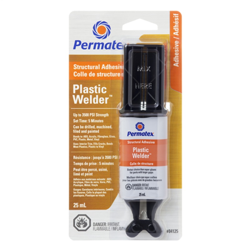 Permatex 84125 PERMATEX PLASTIC WELDER 5 MINUTE EPOXY 25ML SYRINGE
