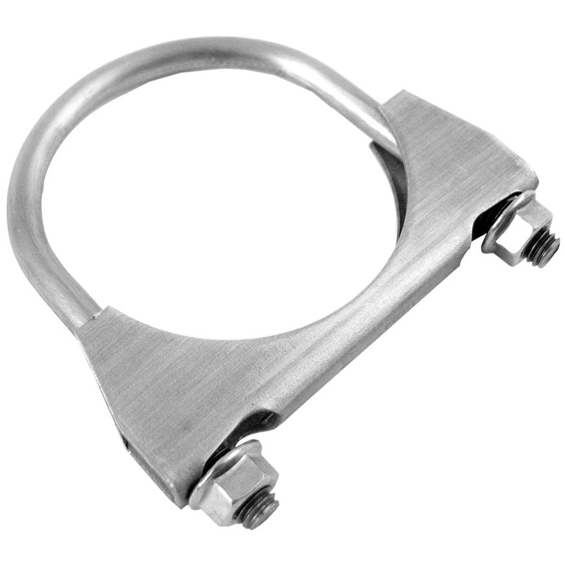 Walker 32200 2" Walker Heavy Duty U Bolt Clamp w/Slotted U-Bolt Holes 11 Gauge Saddle. 3/8" U-Bolt