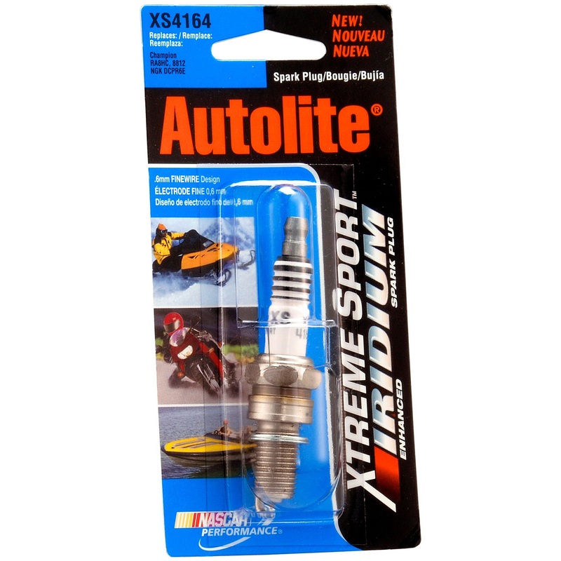 Autolite (320) XS4164DP Autolite XS4164DP Xtreme Sport Iridium Powersports Spark Plug - Display Pack