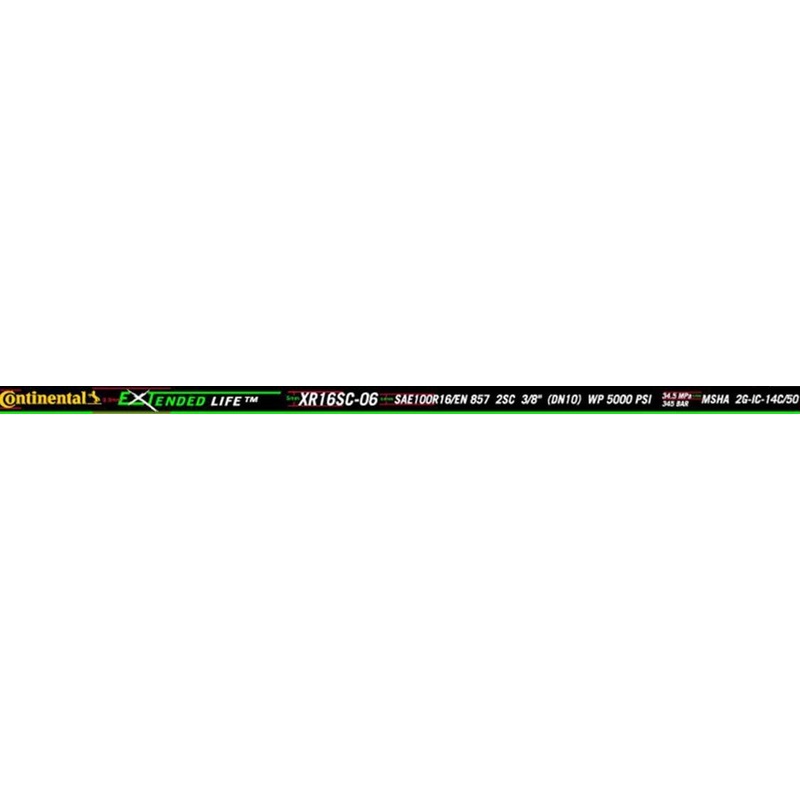 Continental Hydraulic XR16SC-06X460RL XR16SC-06X460RL X-LIFE 100R16/857 2SC High Pressure Hose.