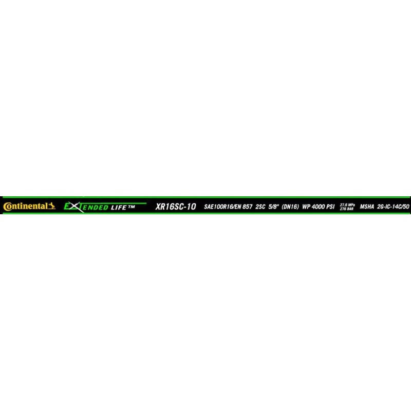Continental Hydraulic XR16SC-10X260RL XR16SC-10X260RL X-LIFE 100R16/857 2SC High Pressure Hose.
