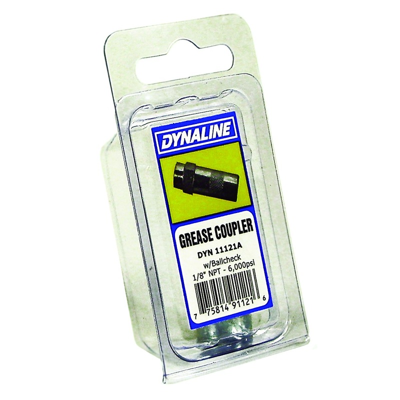 Dynaline 11121A Grease Coupler Dynapak, 6000psi w/ Ball check 1/8 NPT