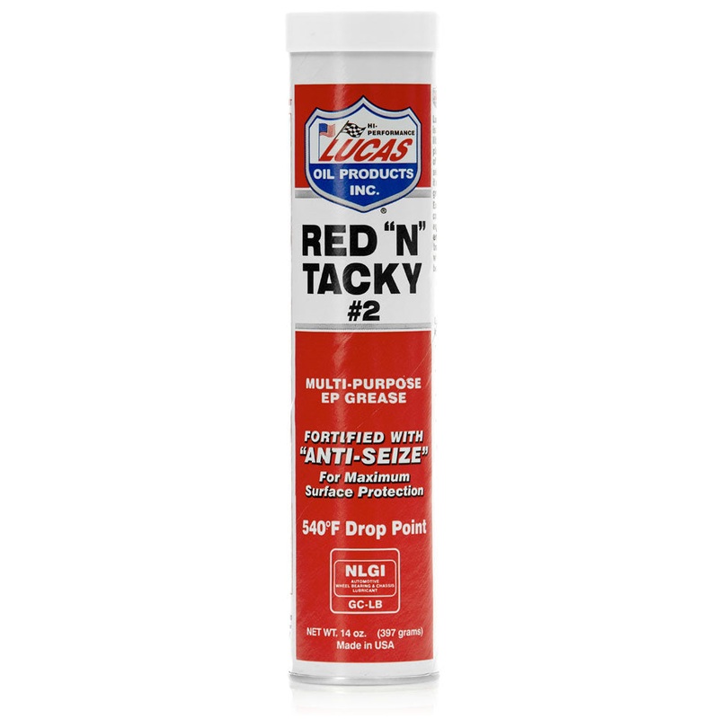 Lucas Oil 20005-30 Red N Tacky Grease 14 oz Cartridge