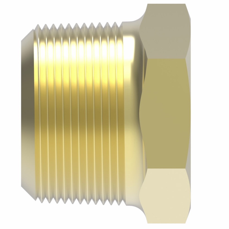 WHD 3152X12 BRASS PIPE HEX HEAD PLUG 3/4 MALE NPT