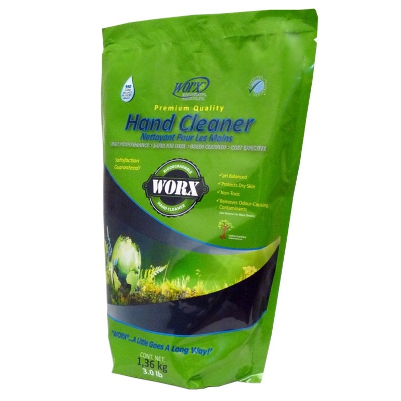 Worx Environmental Products 11-2300 BIODEGRADABLE HAND CLEANER BOTTLE 3LB 2040G STAND-UP POUCH