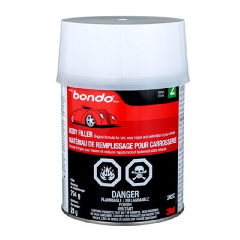 3M 262C Bondo Body Filler 262C, 794 g, Colour: Grey, 3M Stock No. 7100137813