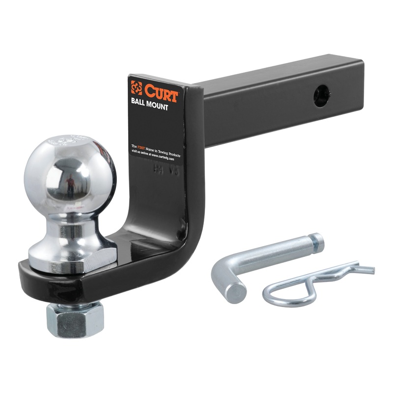 Curt (167) 45148 Towing Starter Kit with 2" Ball (1-1/4" Shank, 3,500 lbs, 3-1/4" Drop)