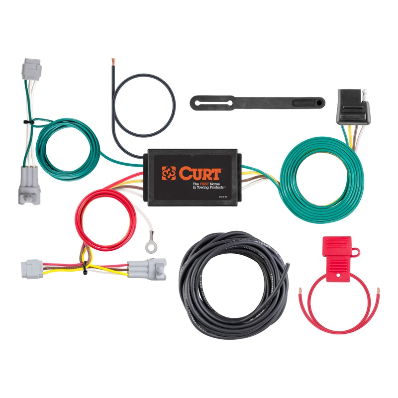 Curt (167) 56368 Custom Wiring Harness, 4-Way Flat Output, Select Subaru Impreza