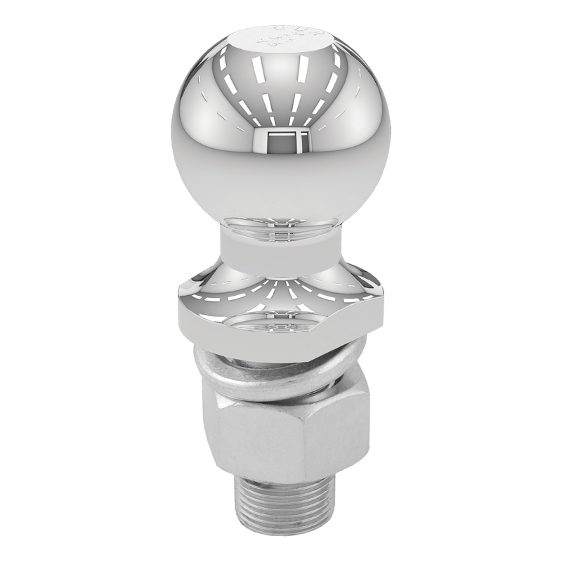 Curt (167) 40166 2" Trailer Ball (1" x 2-1/8" Shank, 6,000 lbs., Chrome, Packaged)