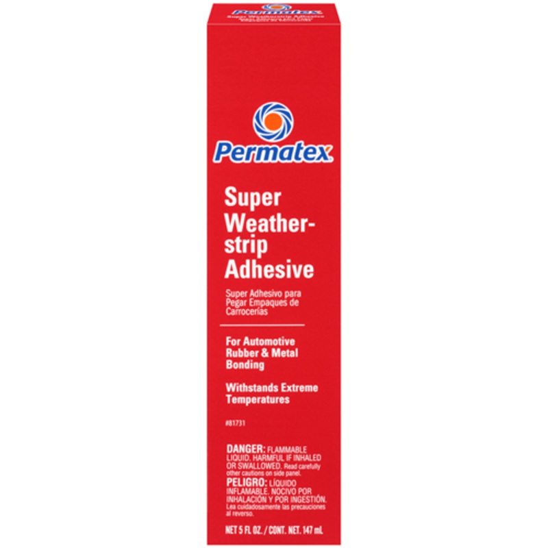 Permatex 81731 PERMATEX SUPER WEATHERSTRIP ADHESIVE - YELLOW 147ML BOXED TUBE