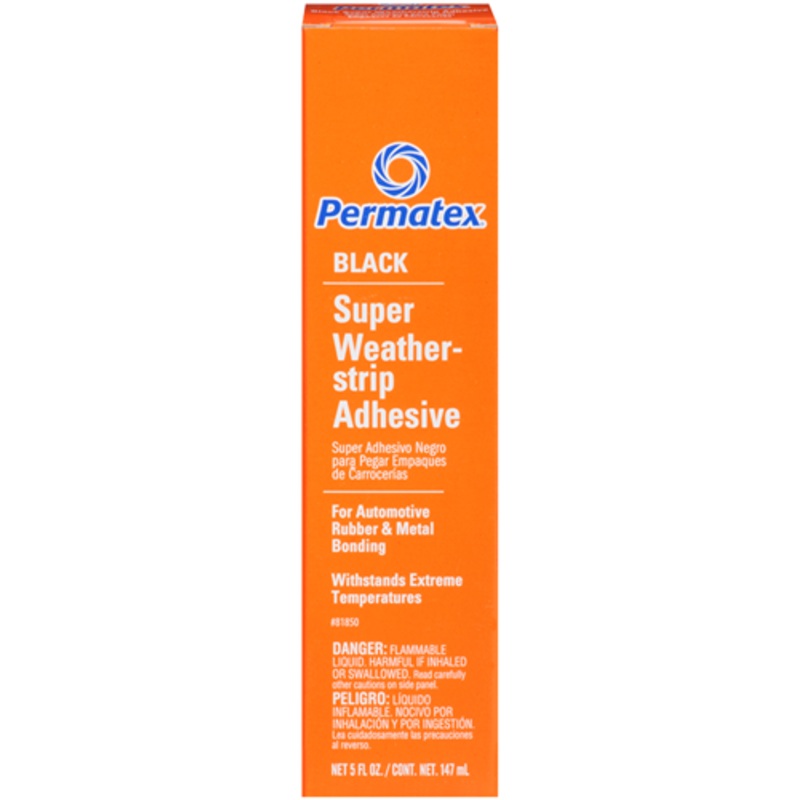 Permatex 81850 PERMATEX SUPER WEATHERSTRIP ADHESIVE - BLACK 147ML BOXED TUBE