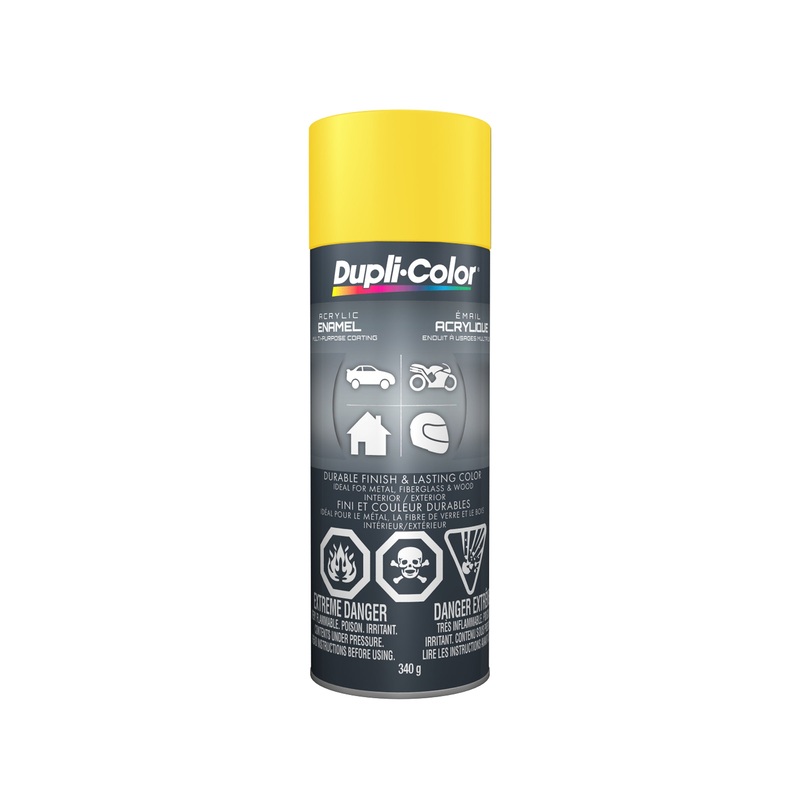 Sherwin Williams CDA1663 Dupli-Color Acrylic Enamel, Gloss, School Bus Yellow, 340 g